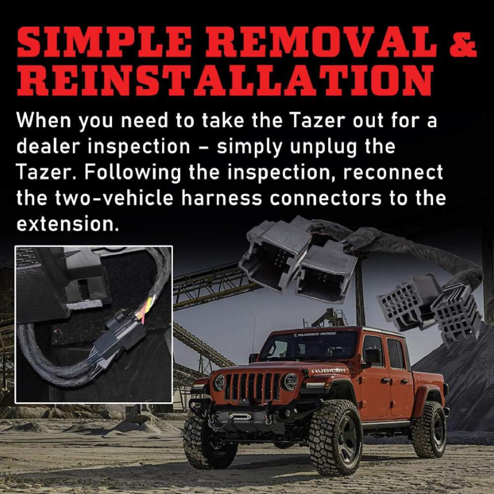 Z Automotive SGW extension cable — simple installation for Tazer systems.