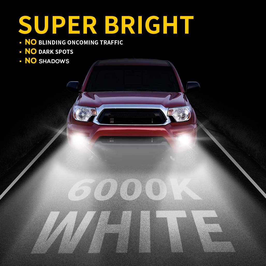 Z-OFFROAD LED fog light lens closeup shows durable IP67 housing and clear lens.