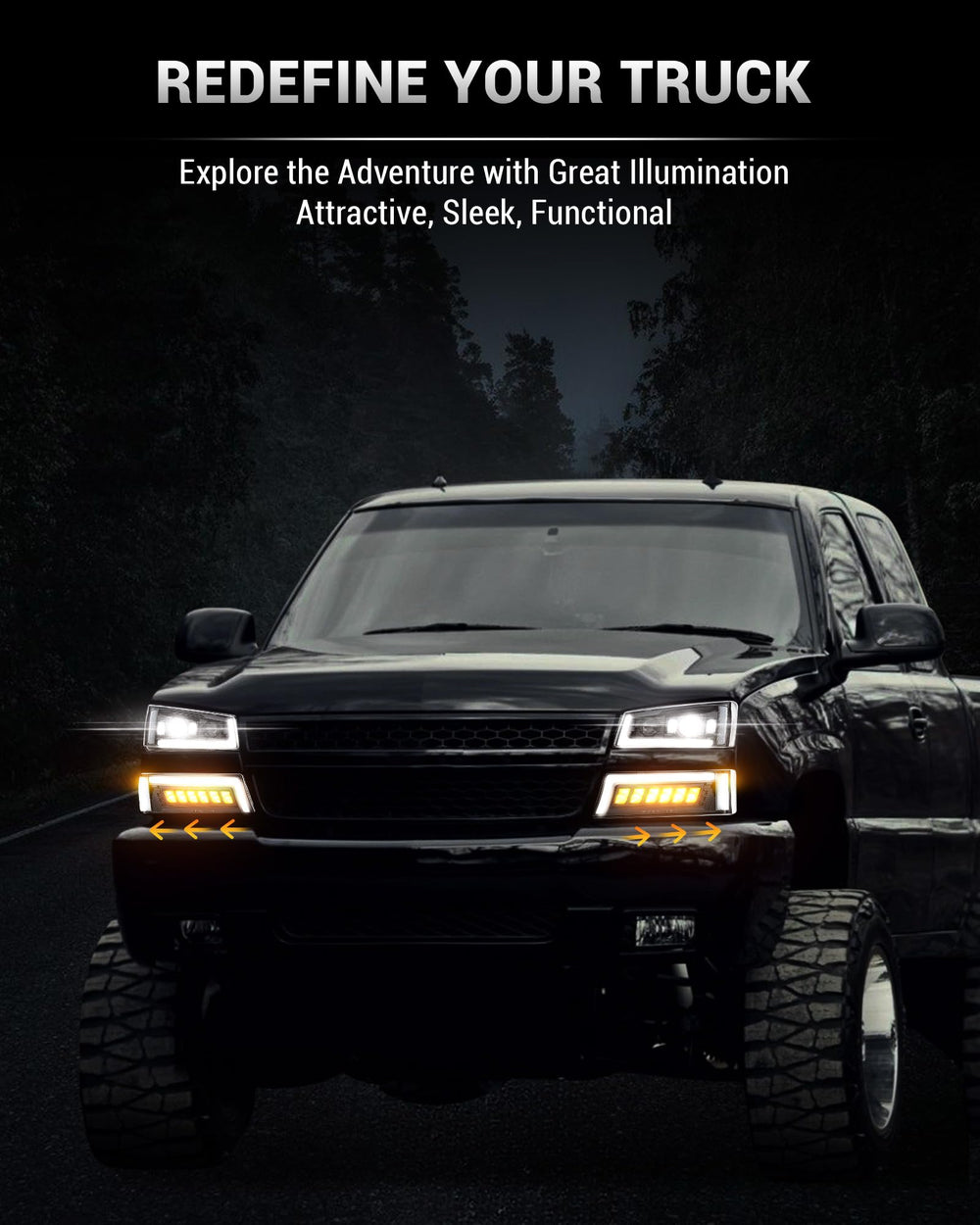 Z-OFFROAD all-in-one LED headlight with five functions for versatile lighting.