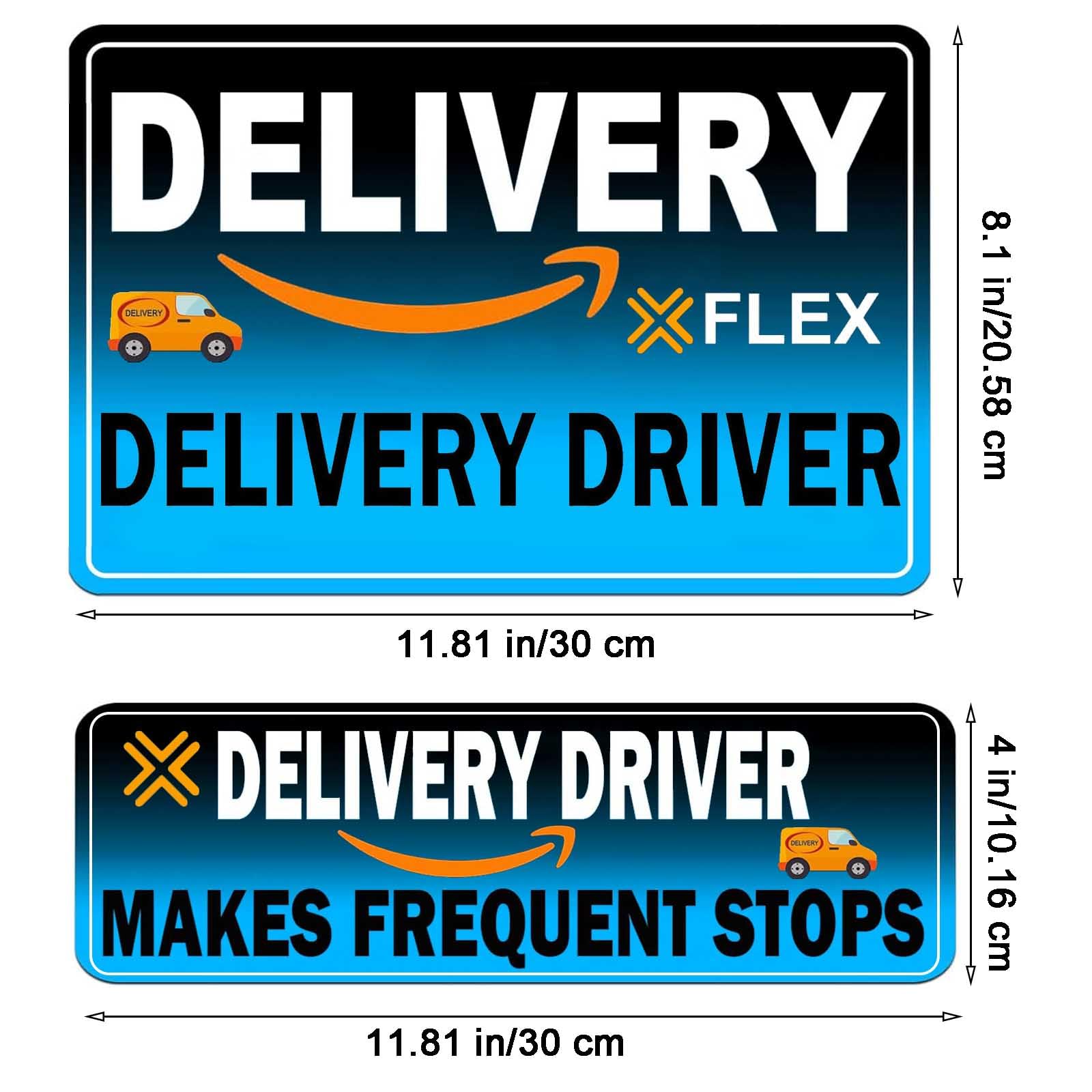 Z-oneMart delivery magnet on bumper sign enhances external visibility for deliveries.