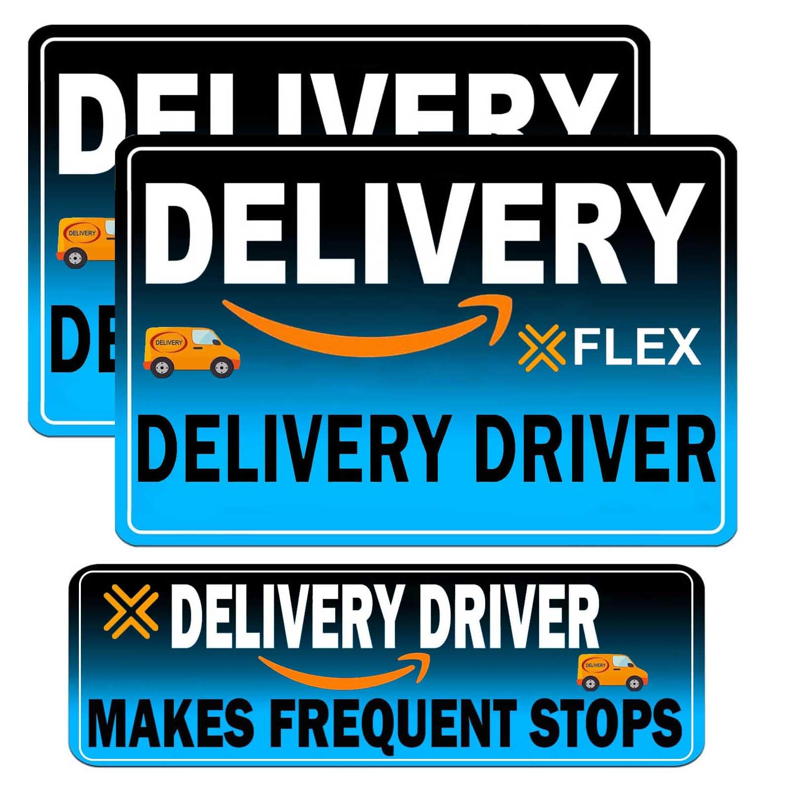 Z-oneMart delivery magnet on car door sign boosts visibility for safer stops.