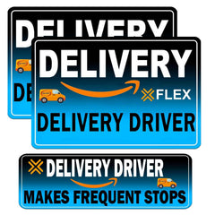 Z-oneMart delivery magnet on car door sign boosts visibility for safer stops.