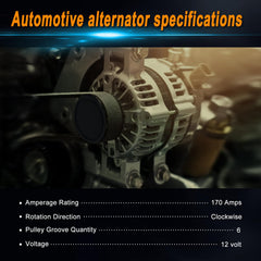 Z-YALY-Z alternator with OEM numbers label for seamless swap