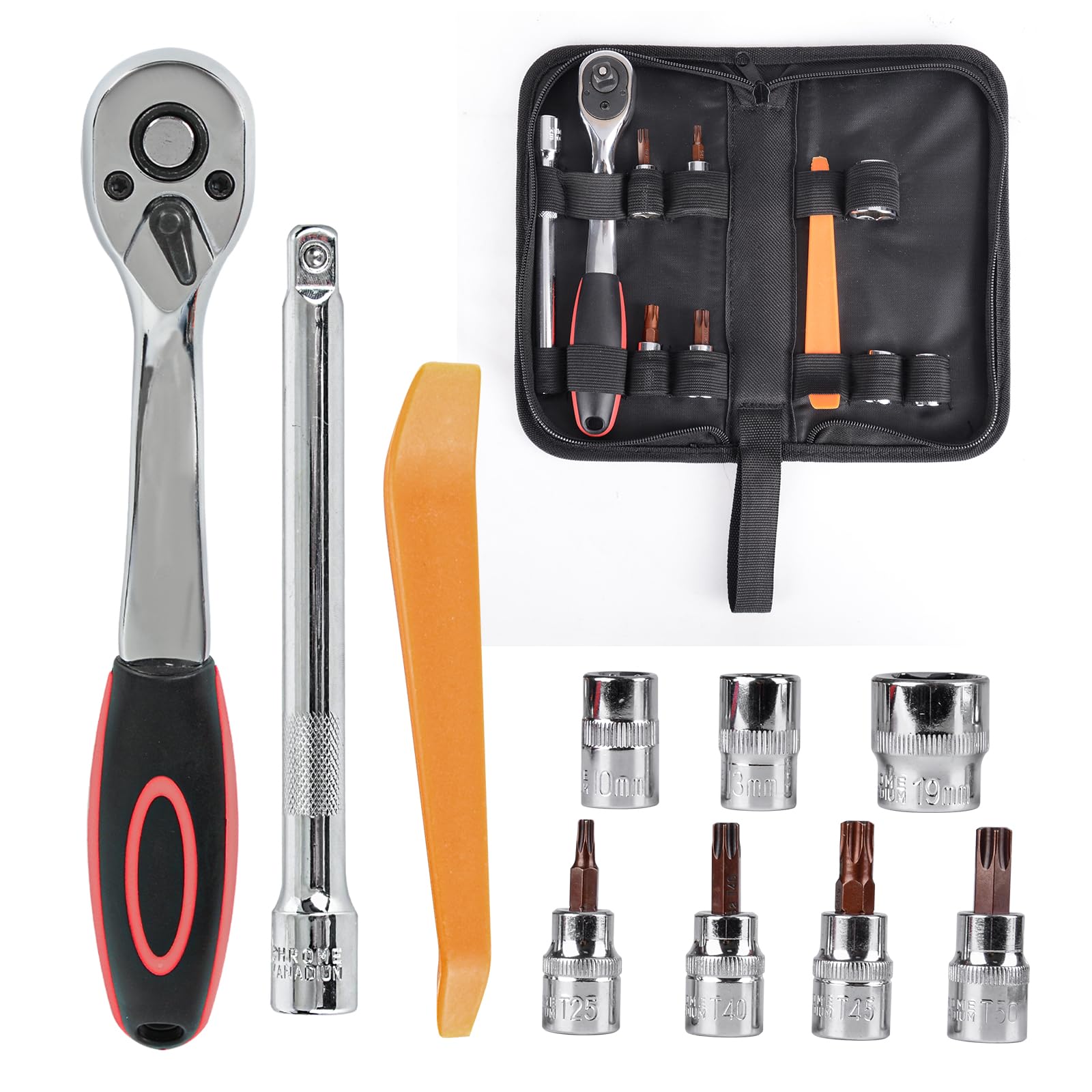Z8 hardtop removal kit ratchet with curved handle for safer grip and torque