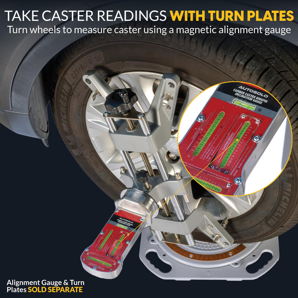Rotating knob allows effortless length adjustments during setup
