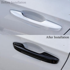 Zacxoxsr glossy black handle cover for Accord adds durability and a seamless look.