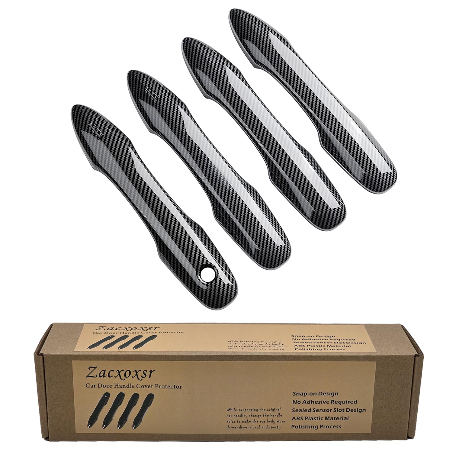 Zacxoxsr snap-on installation step shows quick, tool-free fitting