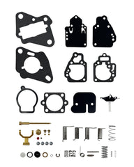Zafee carburetor rebuild kit for Mercury 10-25hp shows precise components for reliable repairs