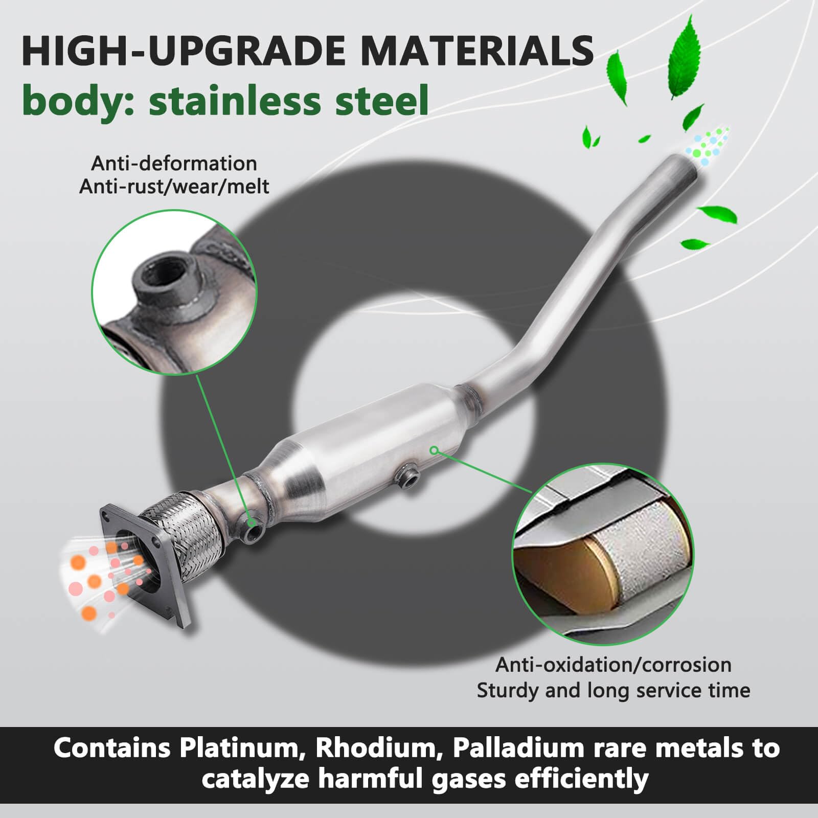 ZAIGANMA catalytic converter internal honeycomb with precious metals for catalysis.
