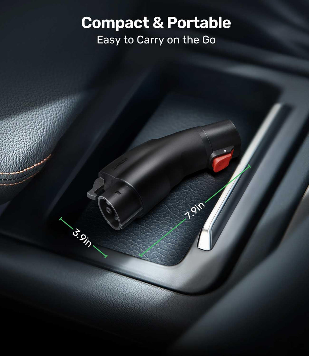 Zanch in use outdoors during rain demonstrates weather-ready charging