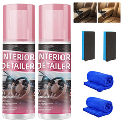 ZannWnm Car Interior Detail Polishing Cleaner 2pc bottles shine dashboards.