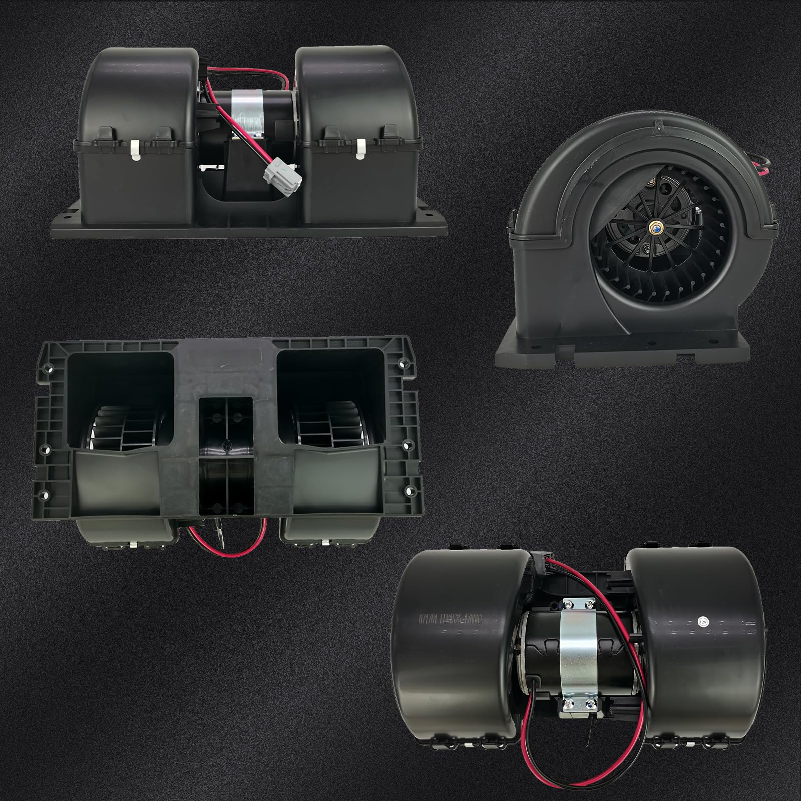 ZANURA blower motor fan assembly angled shot, demonstrates heat-resistant casing