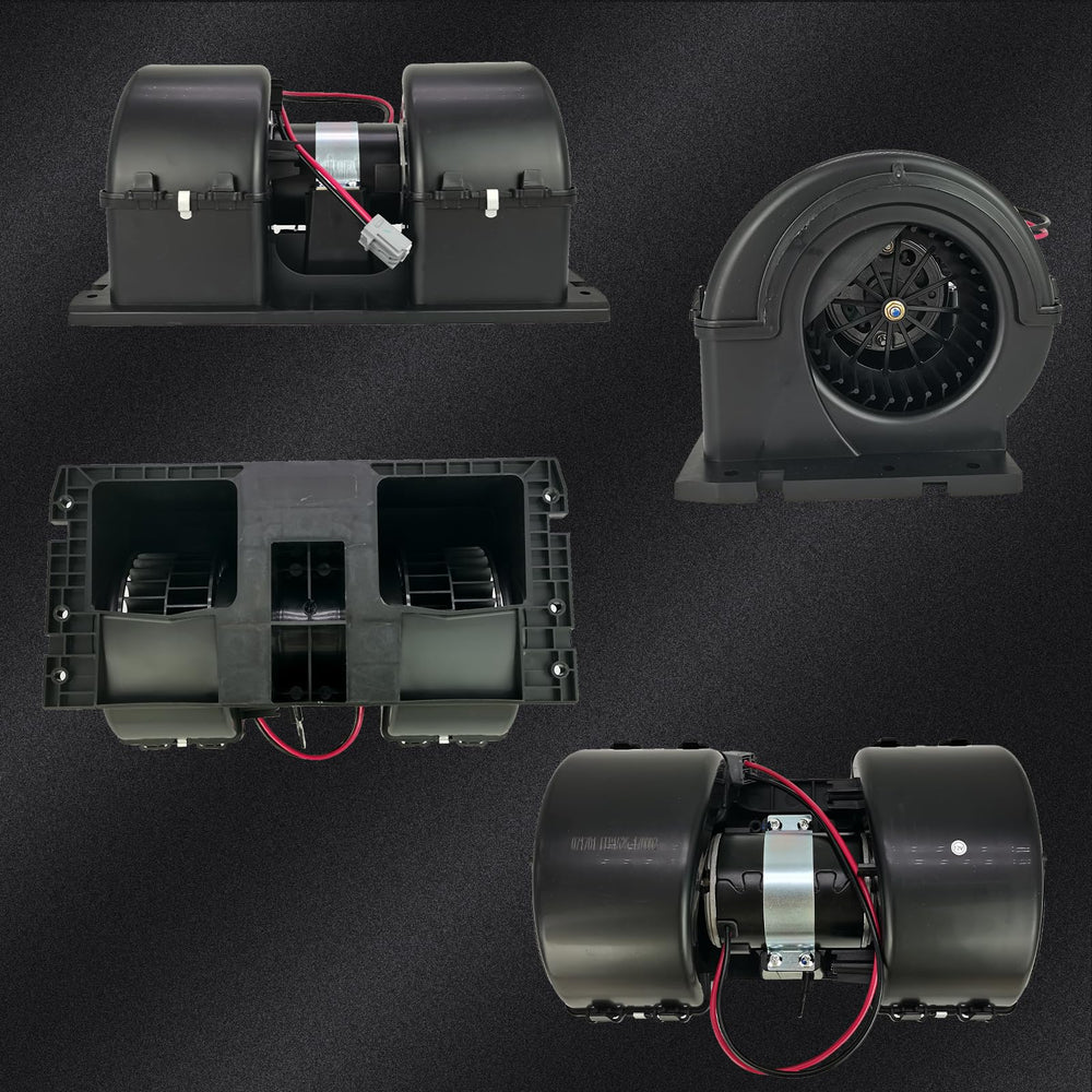 ZANURA blower motor fan assembly angled shot, demonstrates heat-resistant casing
