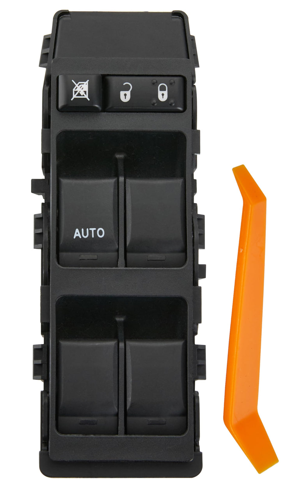 ZAPOSTS power window switch for Dodge Caliber front view with green LED for quick visibility