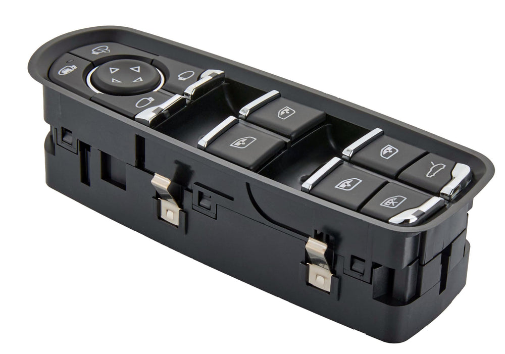 ZAPOSTS Panamera window switch, front view, easy swap with OEM feel.