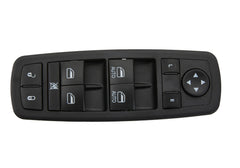 Zaposts power window master switch in Jeep Cherokee interior highlighting easy-access buttons.