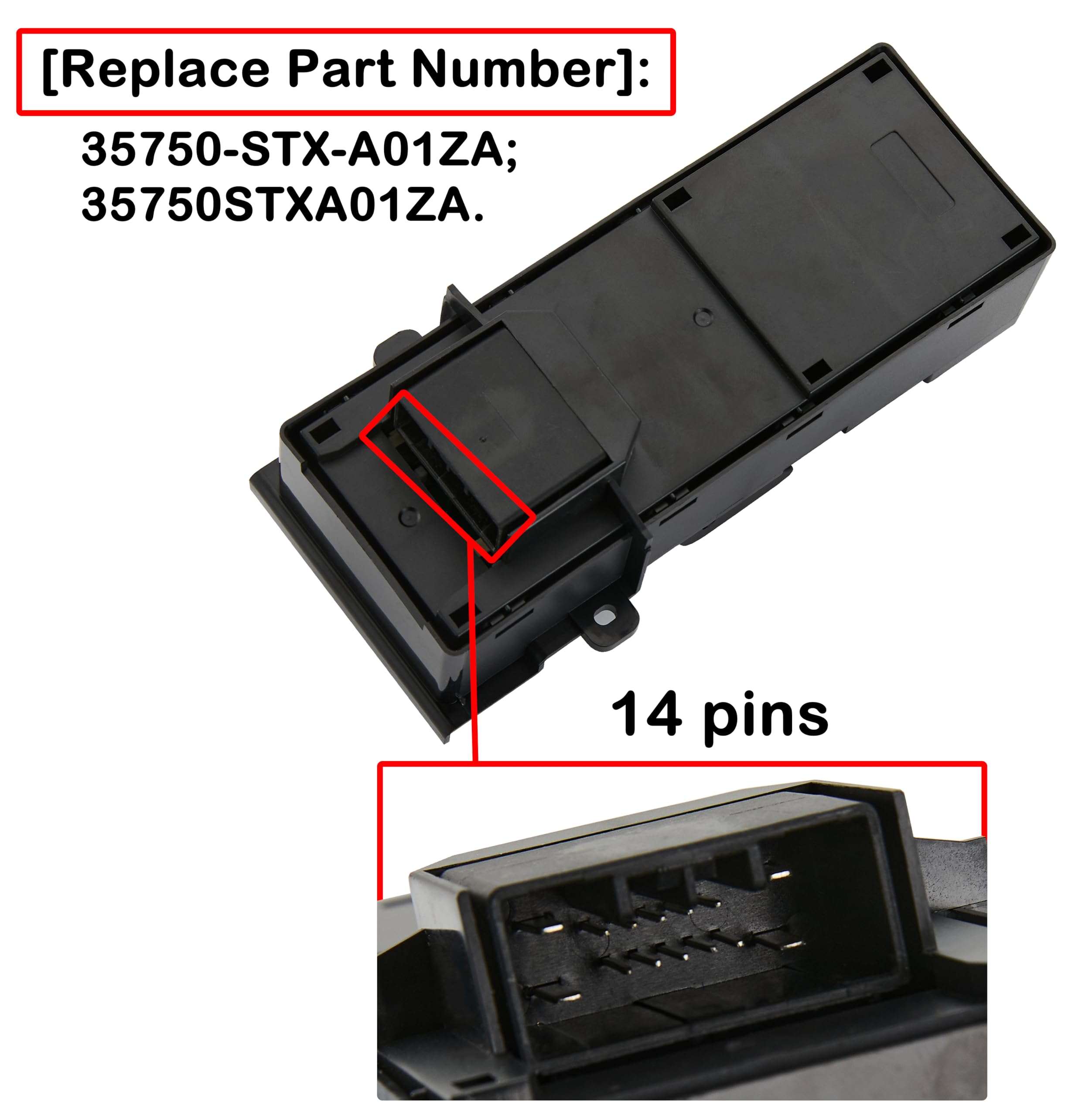 ZAPOSTS replacement part 35750-STX-A01 for Acura MDX—OEM-style swap.