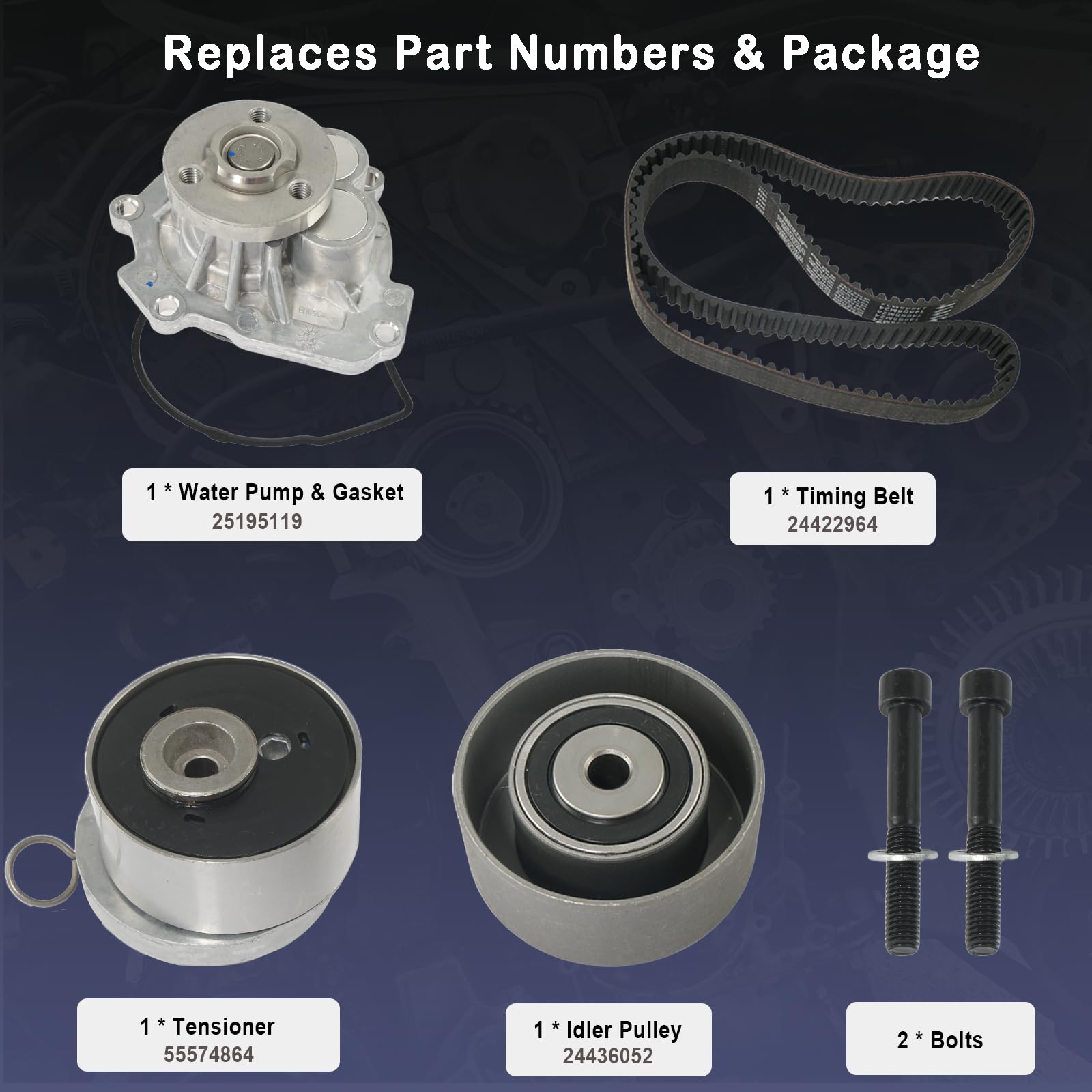 ZARDETO water pump assembly with gasket showing high-quality surface finish for durability.