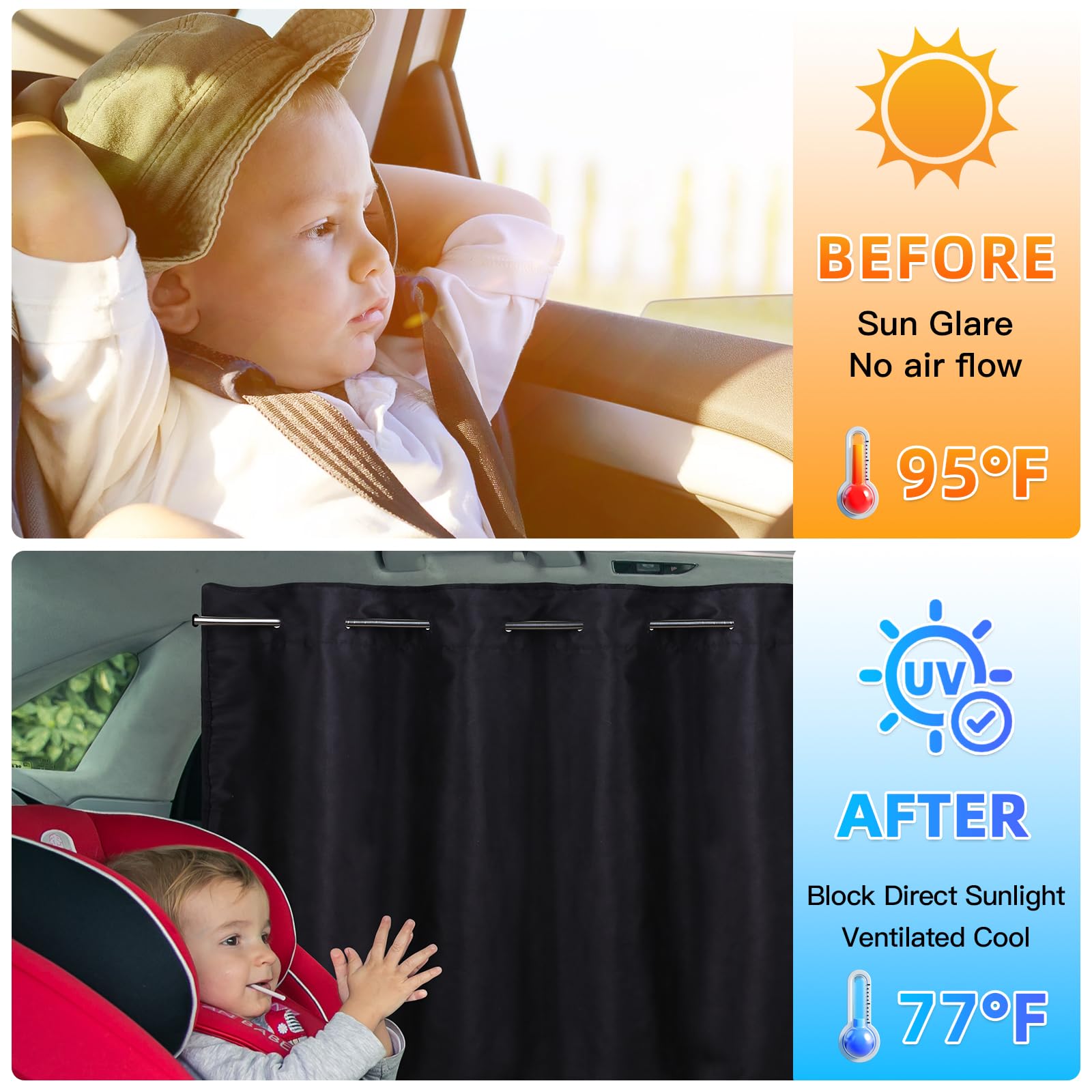 ZATOOTO universal fit for sedans, vans, and SUVs.
