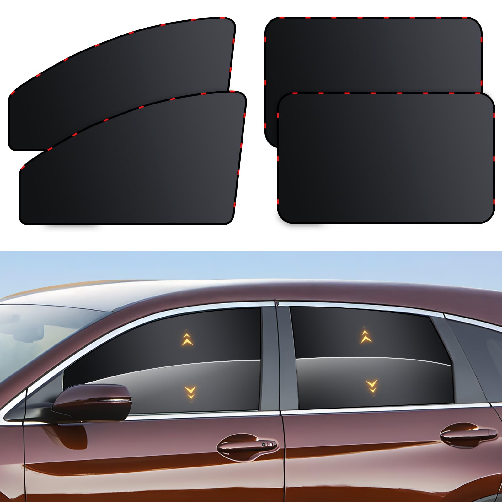 ZATOOTO shade providing breastfeeding privacy inside a car