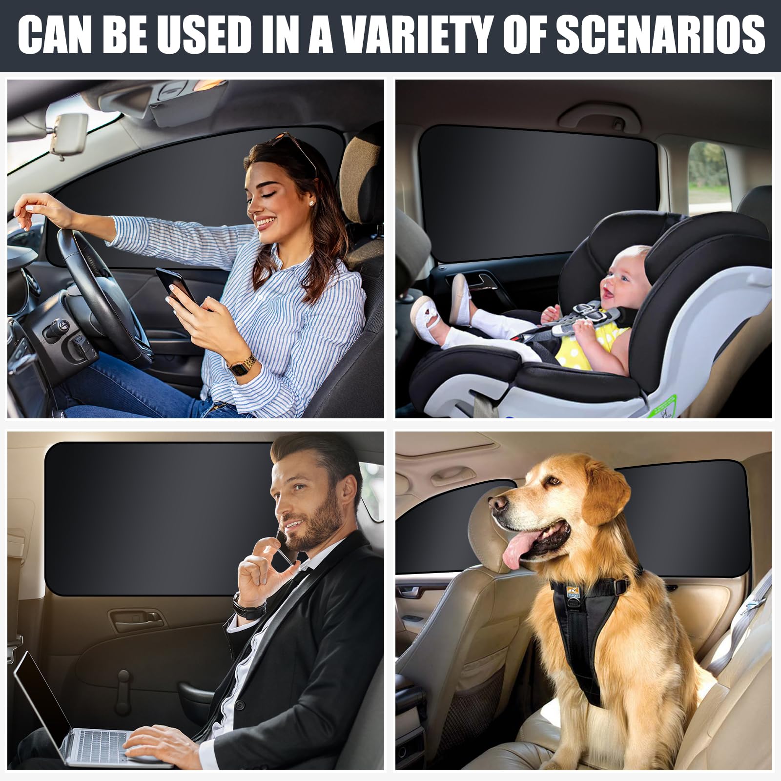 ZATOOTO camping car window shade shields against bright sunlight outdoors.
