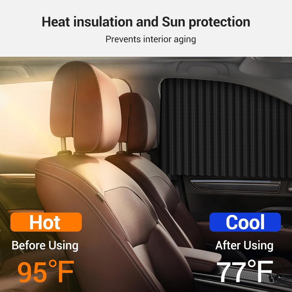 ZATOOTO privacy-window curtain enhances car privacy and glare reduction.
