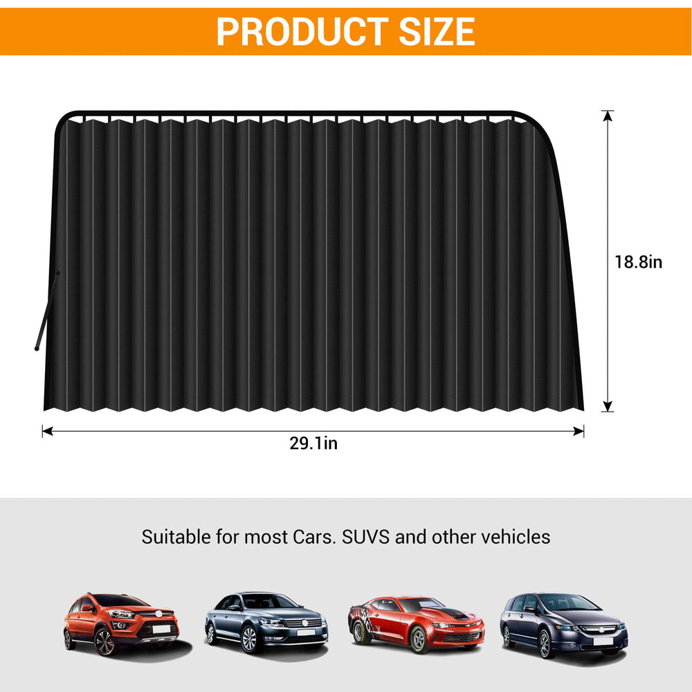 ZATOOTO shade with 16 magnets per pane for strong hold