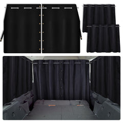ZATOOTO set of 3 car window shades for side and back windows providing total privacy.