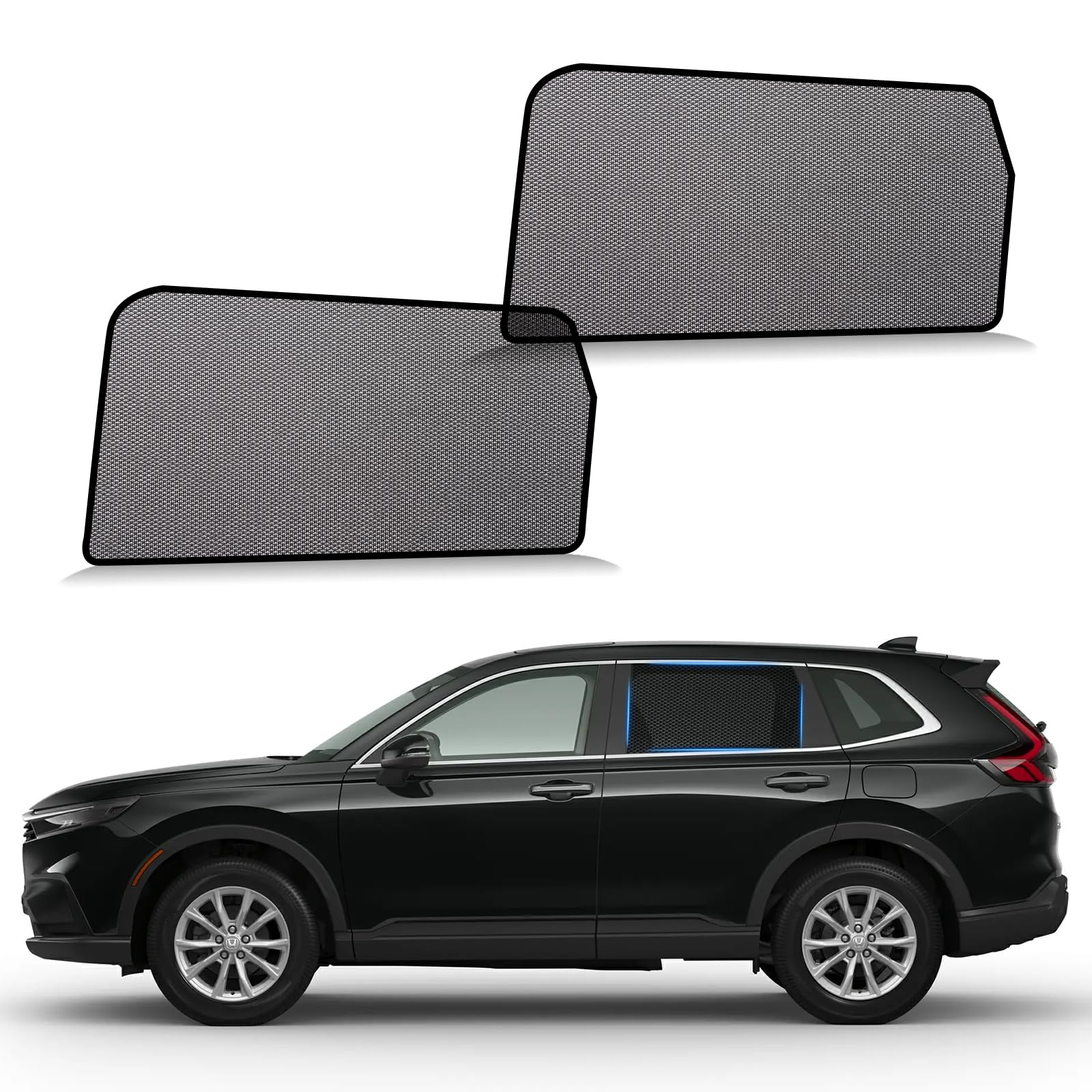 ZATOOTO Honda CRV rear window shade 2-pack blocks UV glare for backseat comfort.