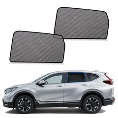ZATOOTO Honda CR-V rear window shade close-up showing breathable mesh and UV protection