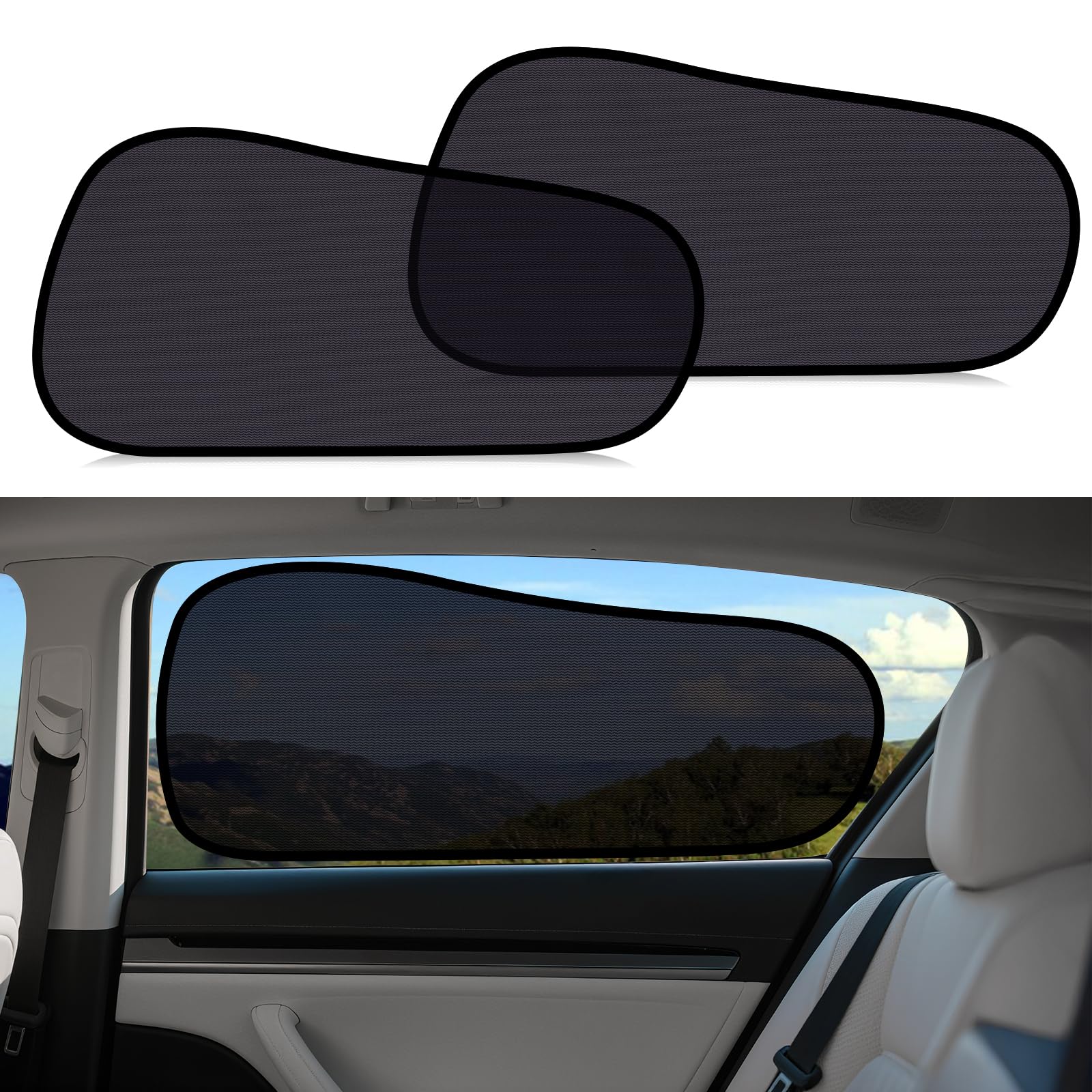 ZATOOTO easily removable shade storage for Model Y