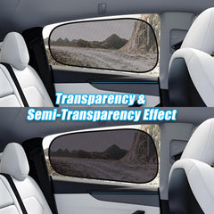 ZATOOTO Tesla Model Y rear window shade static cling installs without residue