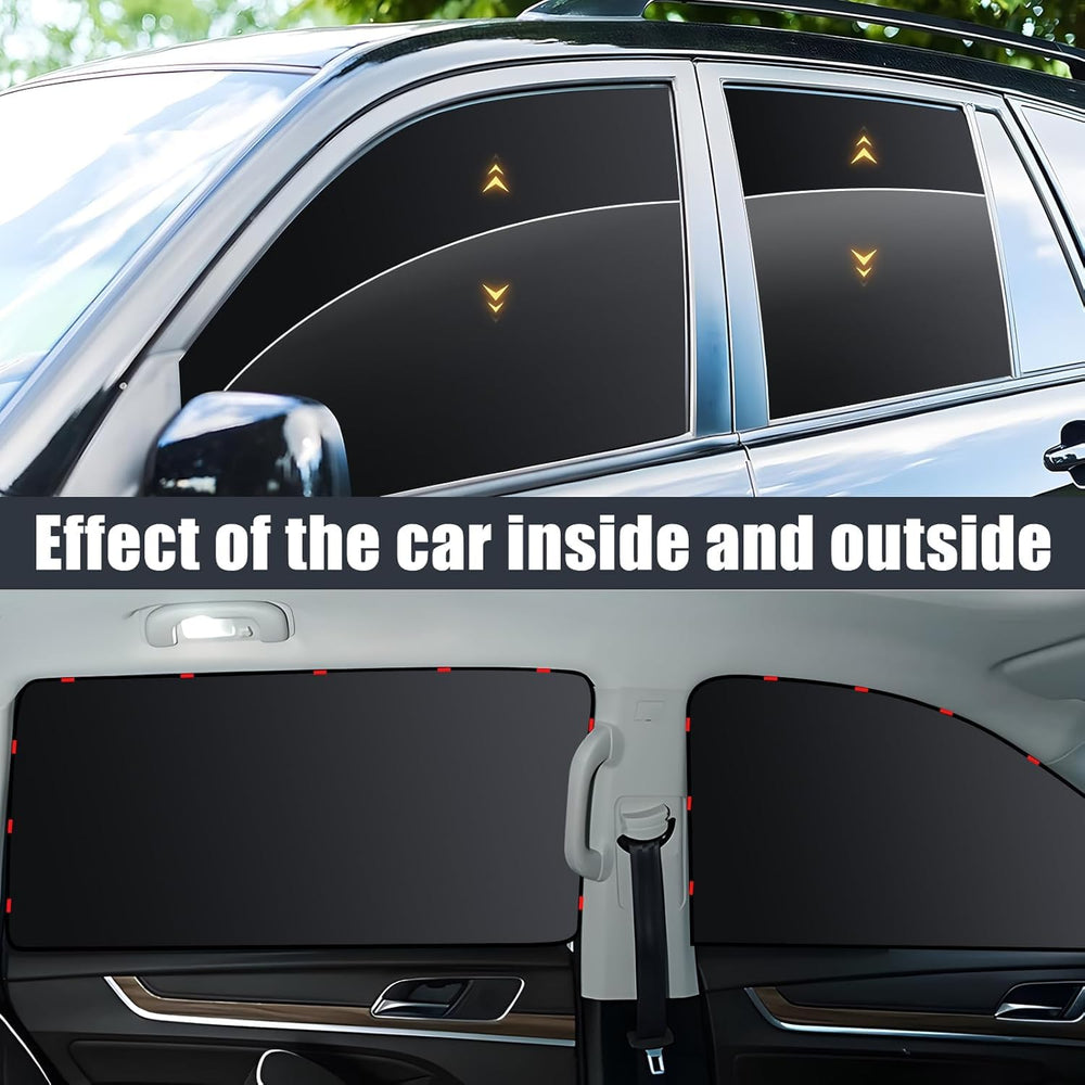 ZATOOTO universal-fit car window shades fit most vehicles with magnets for quick setup.