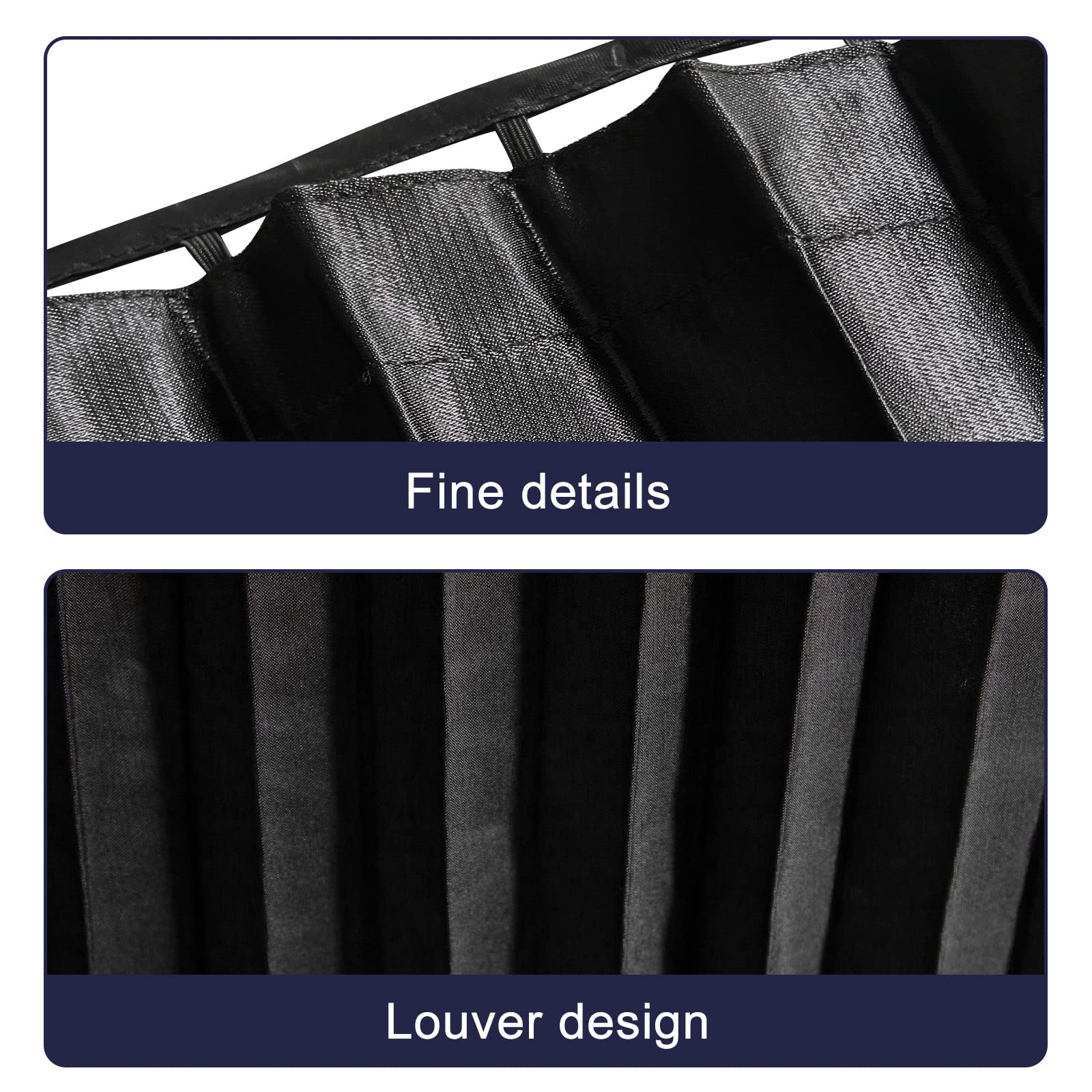 ZATOOTO universal-front-window shade fits most cars with magnets.