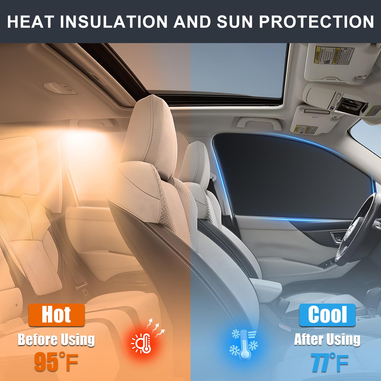 ZATOOTO UV protection block demonstrated on dashboard area