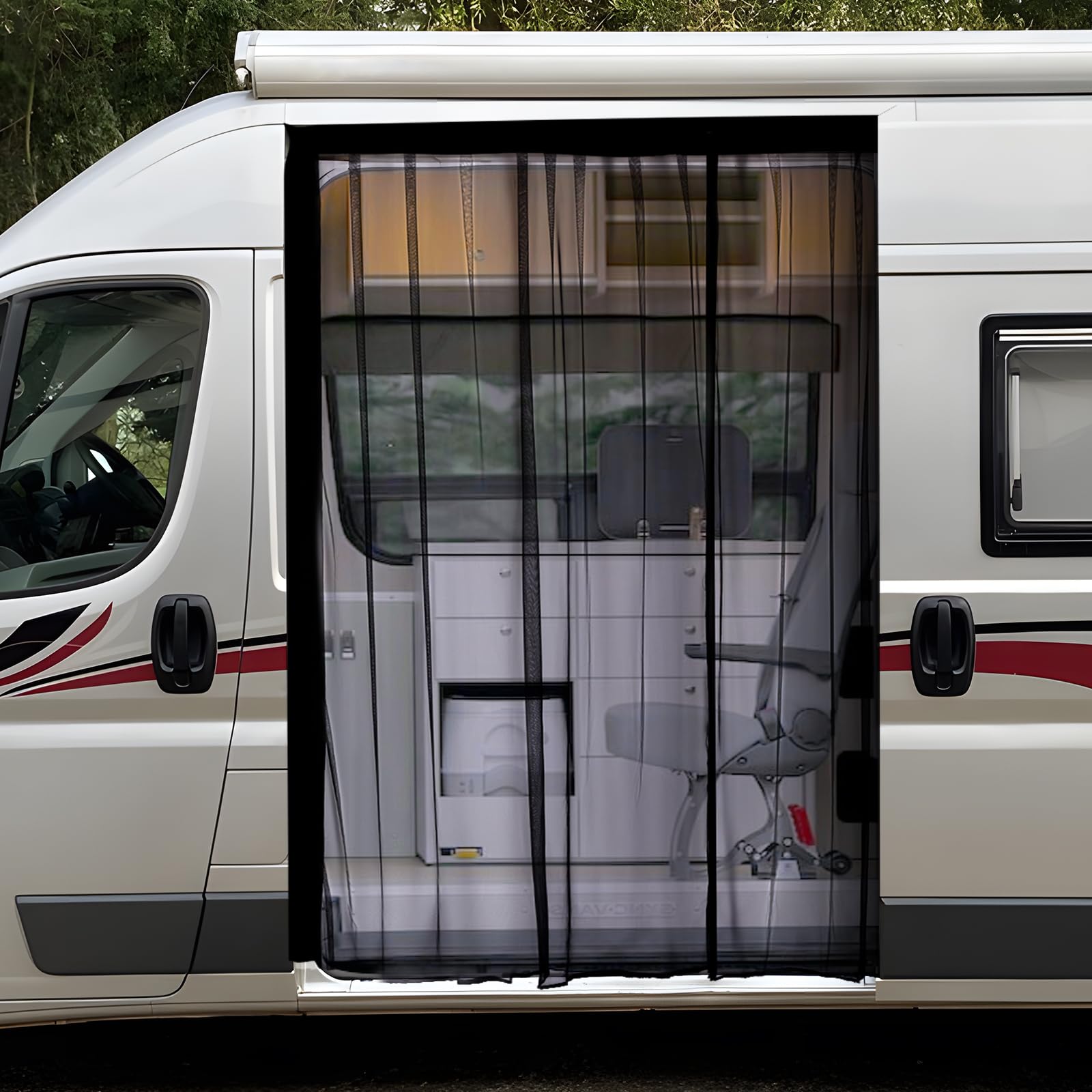 ZATOOTO van bug screen mesh front view blocks insects and invites fresh air.