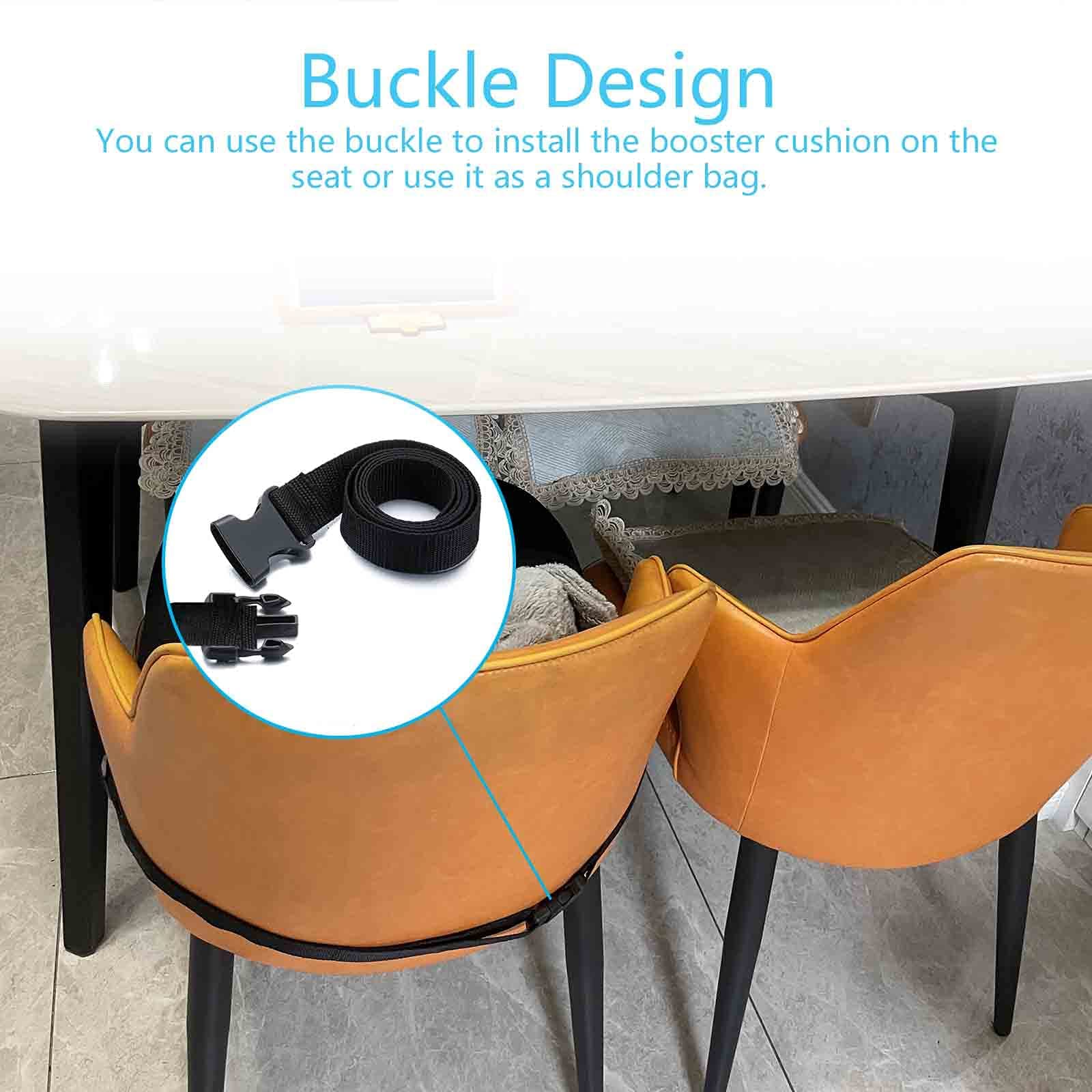 ZAVM booster-seat in-use-car illustrates elevated height during driving
