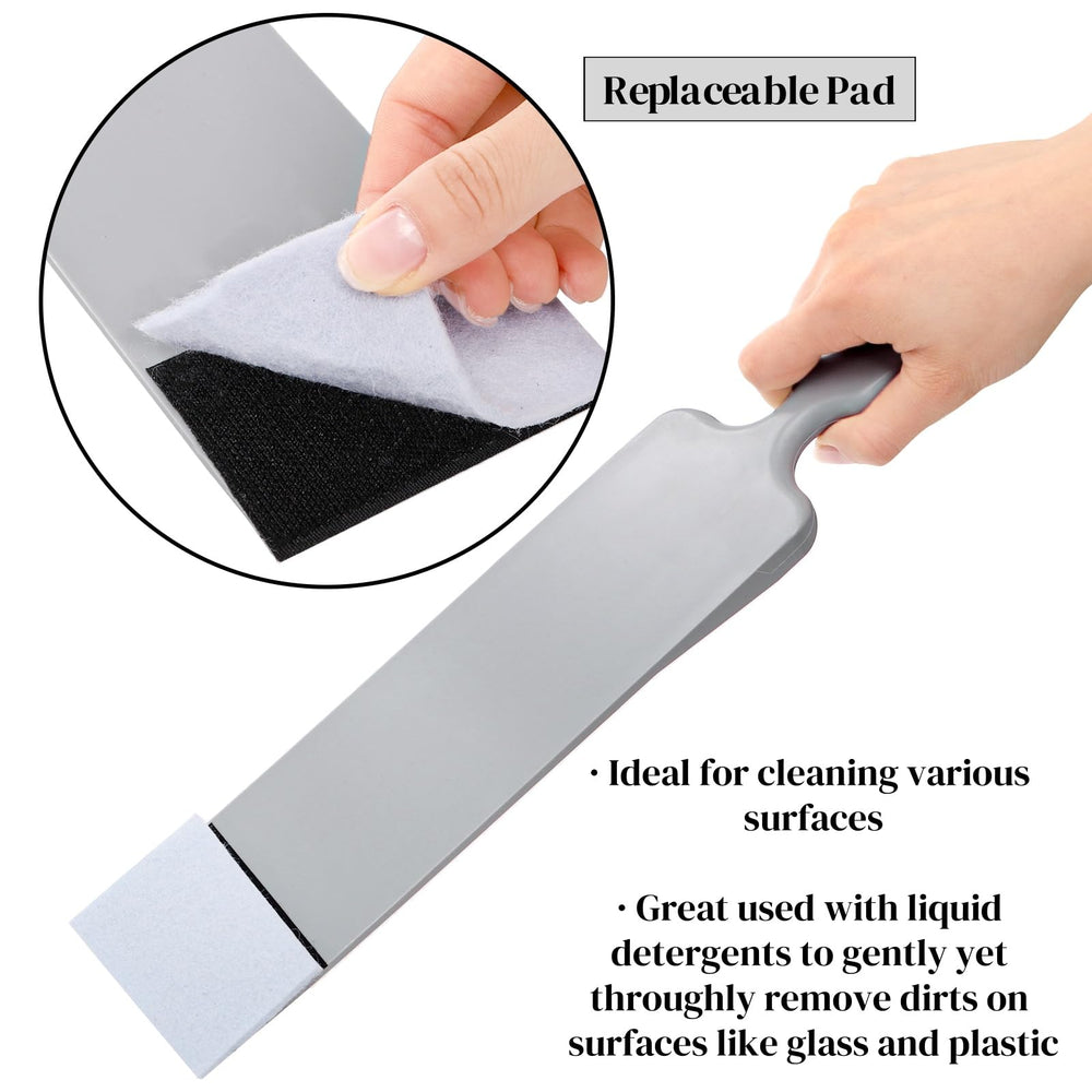 ZAVOOS flat glass scraper tool for precise spot cleaning.
