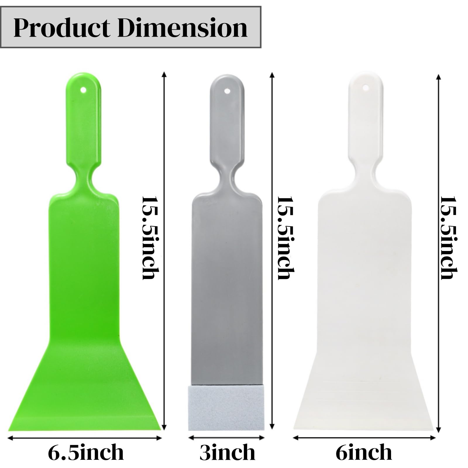 ZAVOOS long-handle squeegee improves reach for windshields and rear glass.