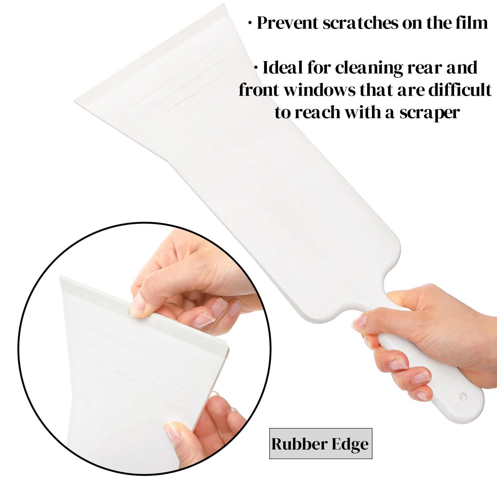 ZAVOOS scrubber paddle helps remove dust and frost quickly.