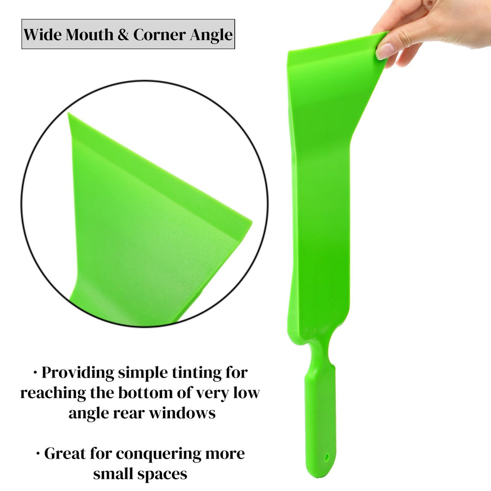 ZAVOOS soft rubber squeegee tip prevents scratches during tint work.