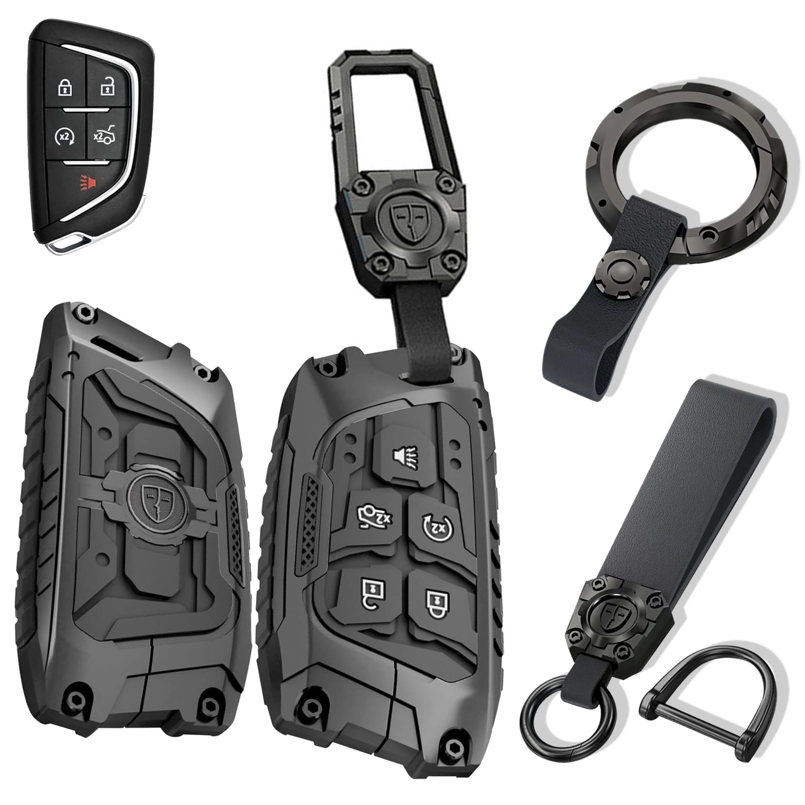 ZAZCQIL GMC Sierra 5-button fob cover protects while keeping access easy