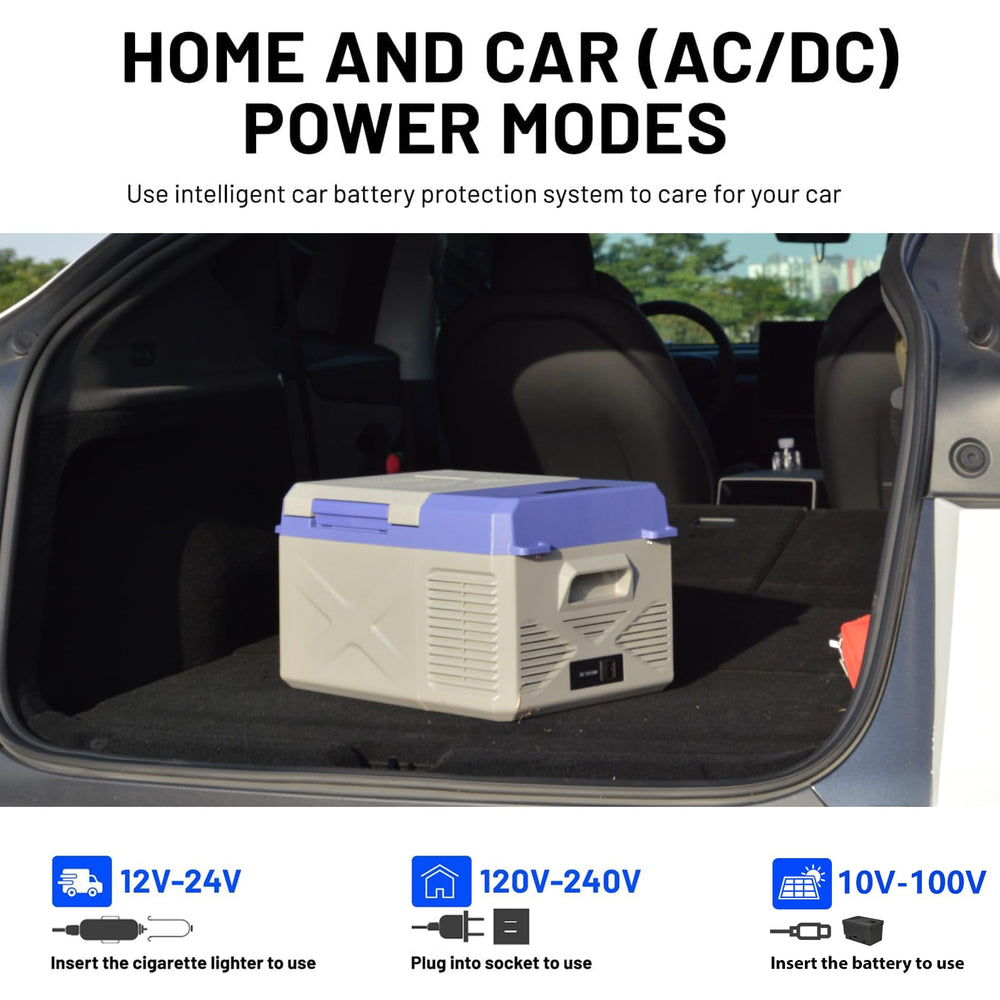 zcamp X9 silent operation under 45 dB suitable for vehicles or rooms