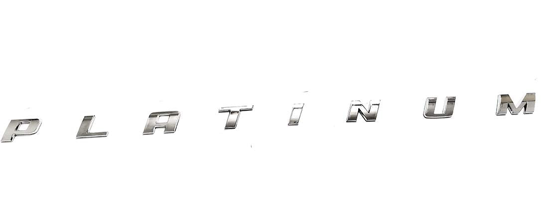 Zcardon Platinum emblem side-badge for F-350, easy peel-and-stick installation.