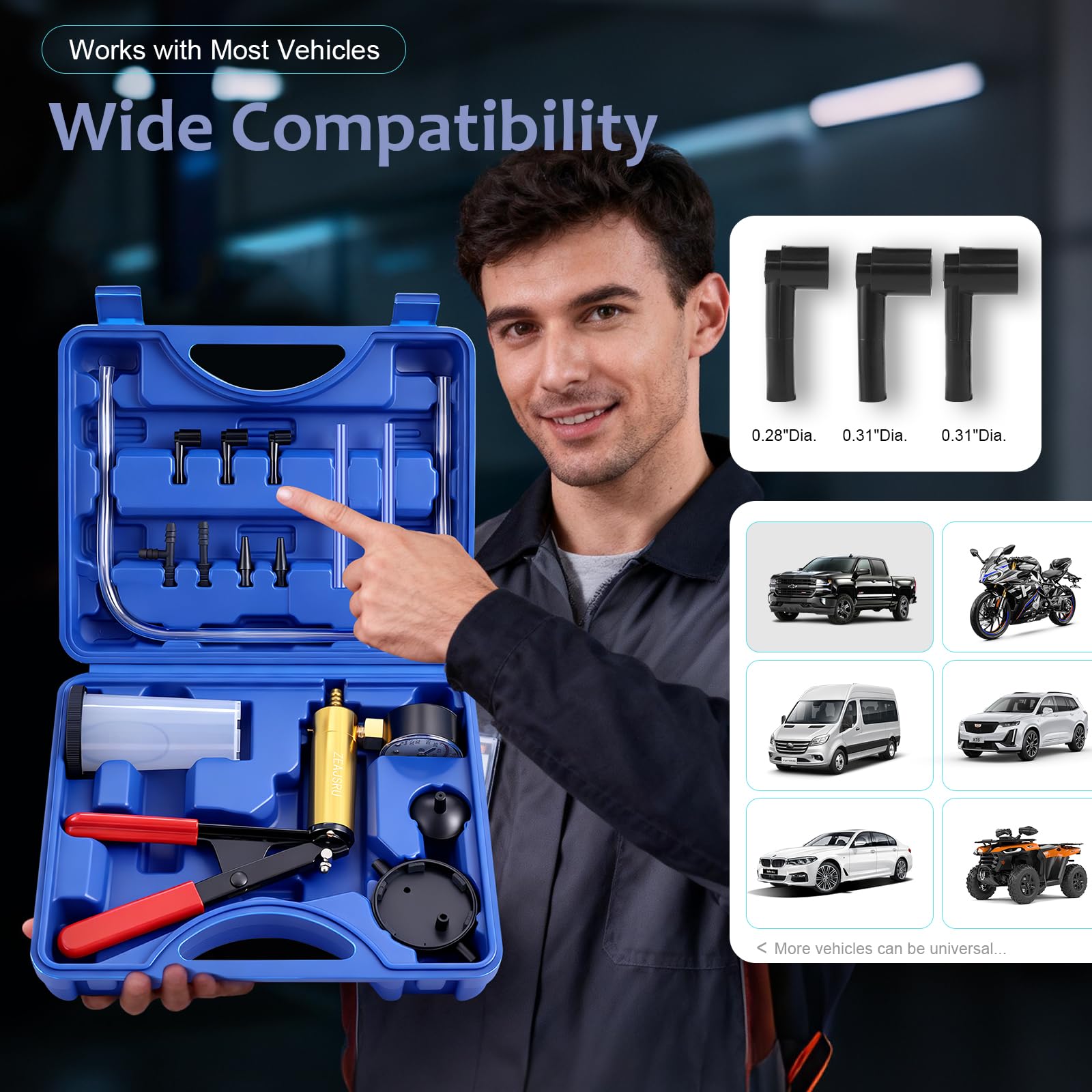 ZEAJSRU compact storage case keeps all components organized