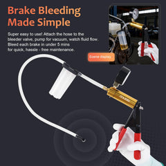 ZEAJSRU hoses and adapters provide leak-free brake fluid bleeding