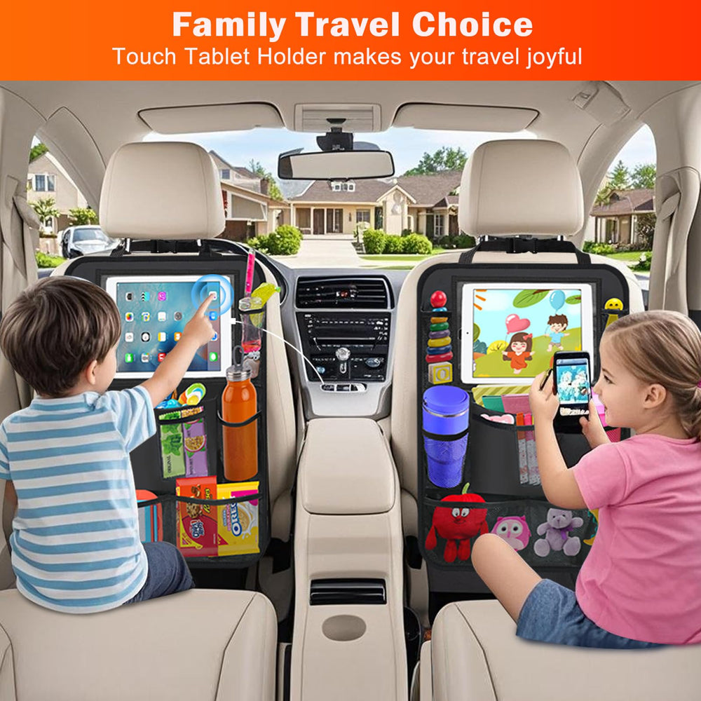 Zecirl durable 600D polyester shields upholstery while traveling with kids.