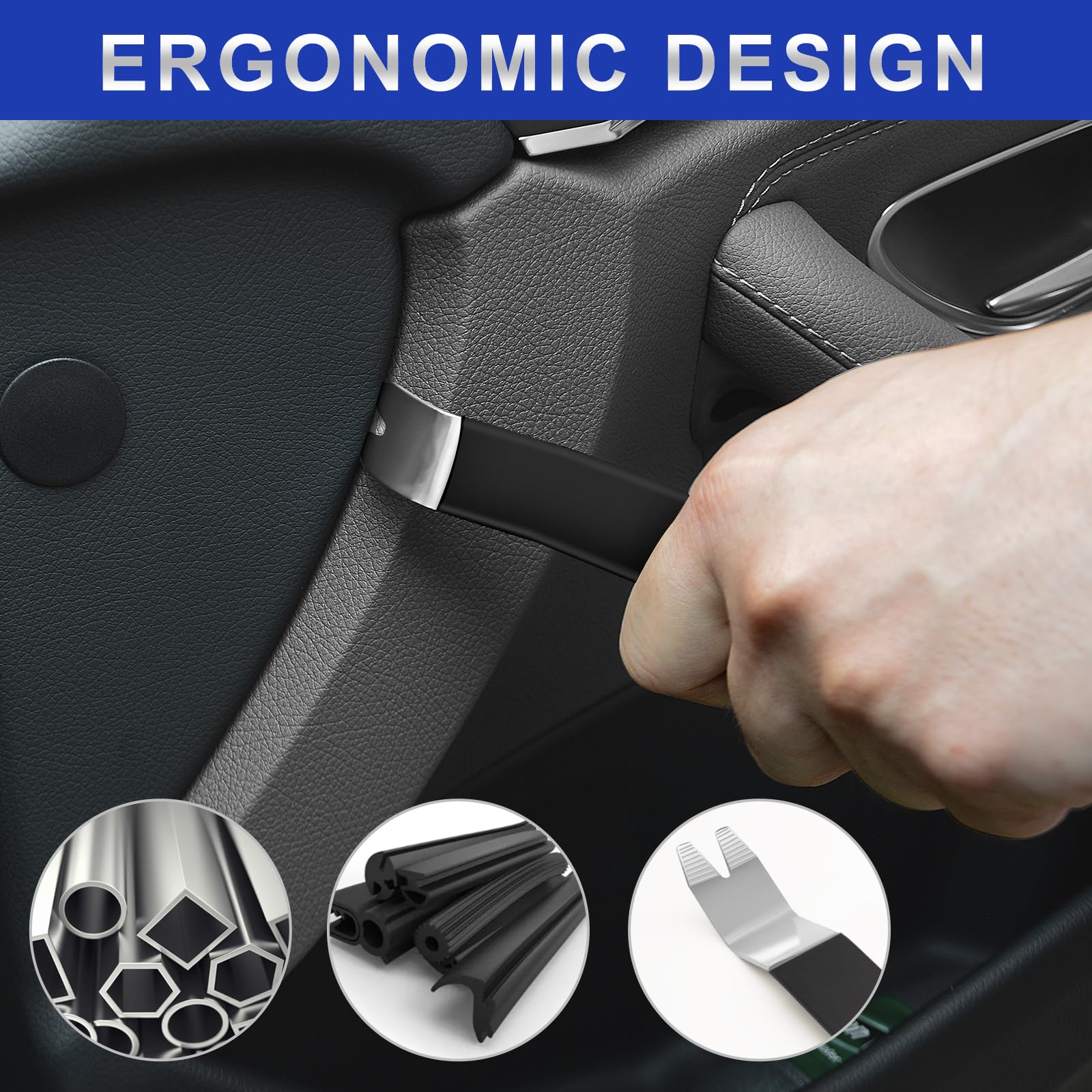 Zecirl ergonomic trim tools handle provides anti-slip grip during repairs