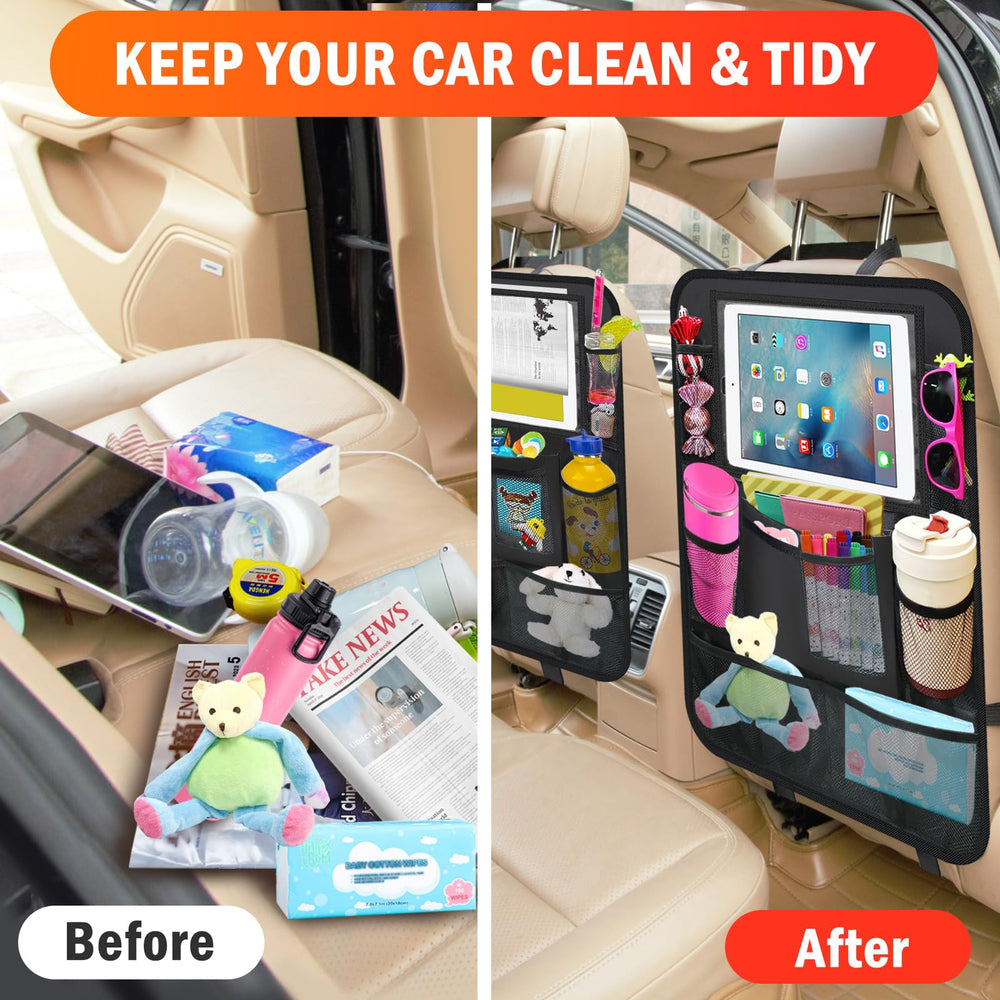 Zecirl travel organization keeps car tidier on family trips.