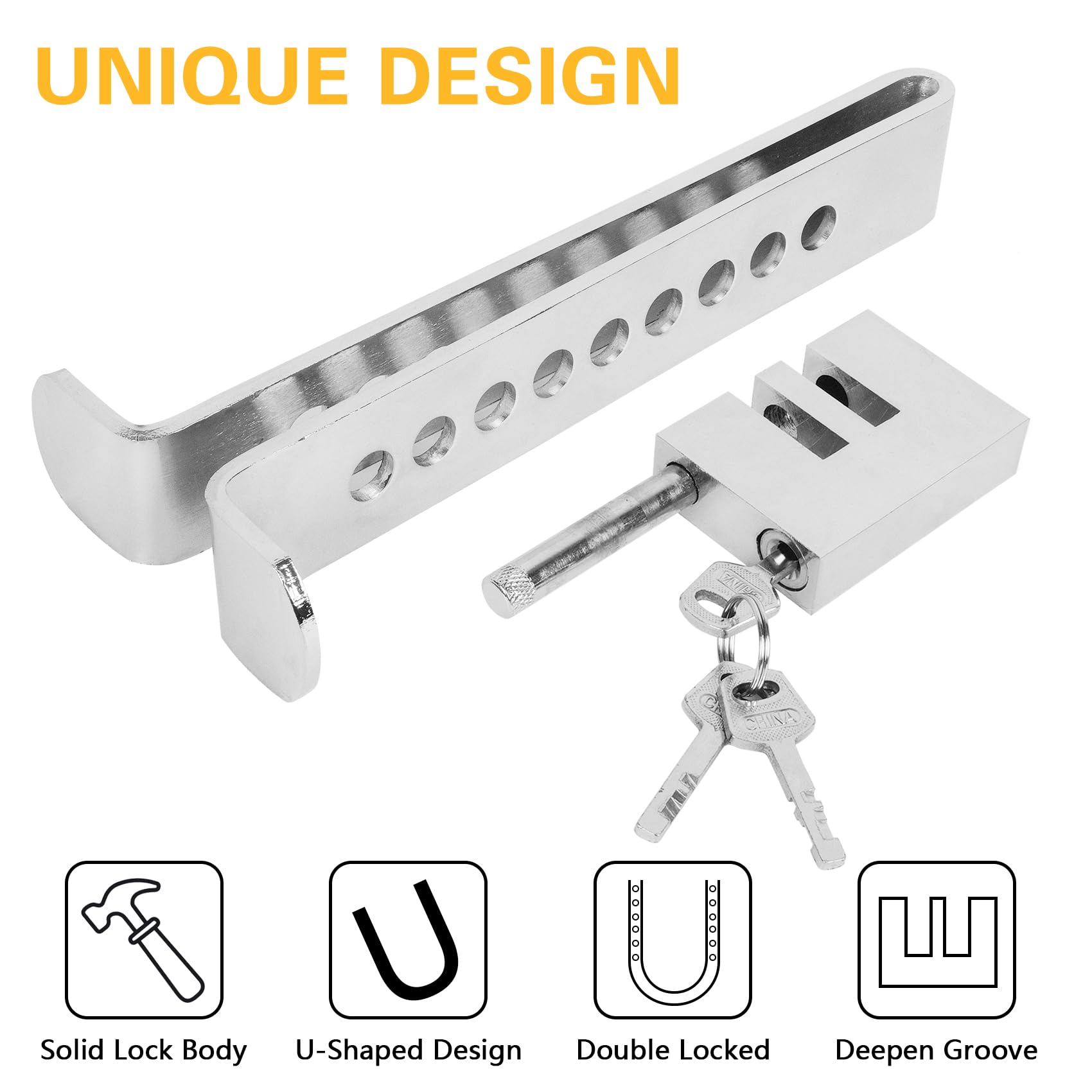 ZEFEI-TOP brake lock includes 3 keys for convenient access.